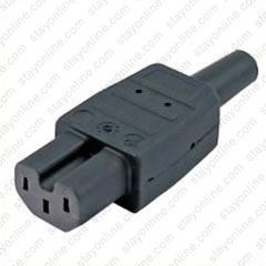 5PCS IEC 320 C13 Female Plug Adapter 3pin Power Cord Rewirable Connector M5P4 