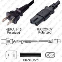 1-15 Nema Polarized W/Cord Clp 