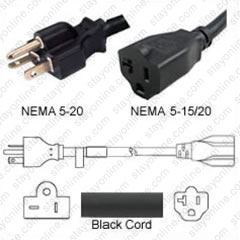 Coleman Cable 05986 Replacement Black Nylon NEMA L25-20P 20-Amp Locking Cord End Male Plug