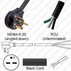 NEMA 6-30P US Plug Industrial Grade Large Power Brass Nylon 3 Core 250V 30A Plug 