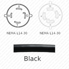 NEMA L14-30P 30A 125V-250V Male Twist Lock 4 Wire Power Cord Plug Connector stw 